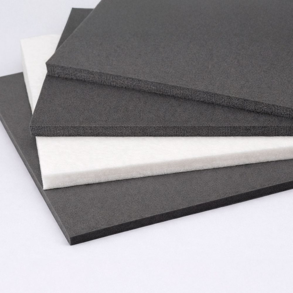 Espuma de Polietileno negra y blanca