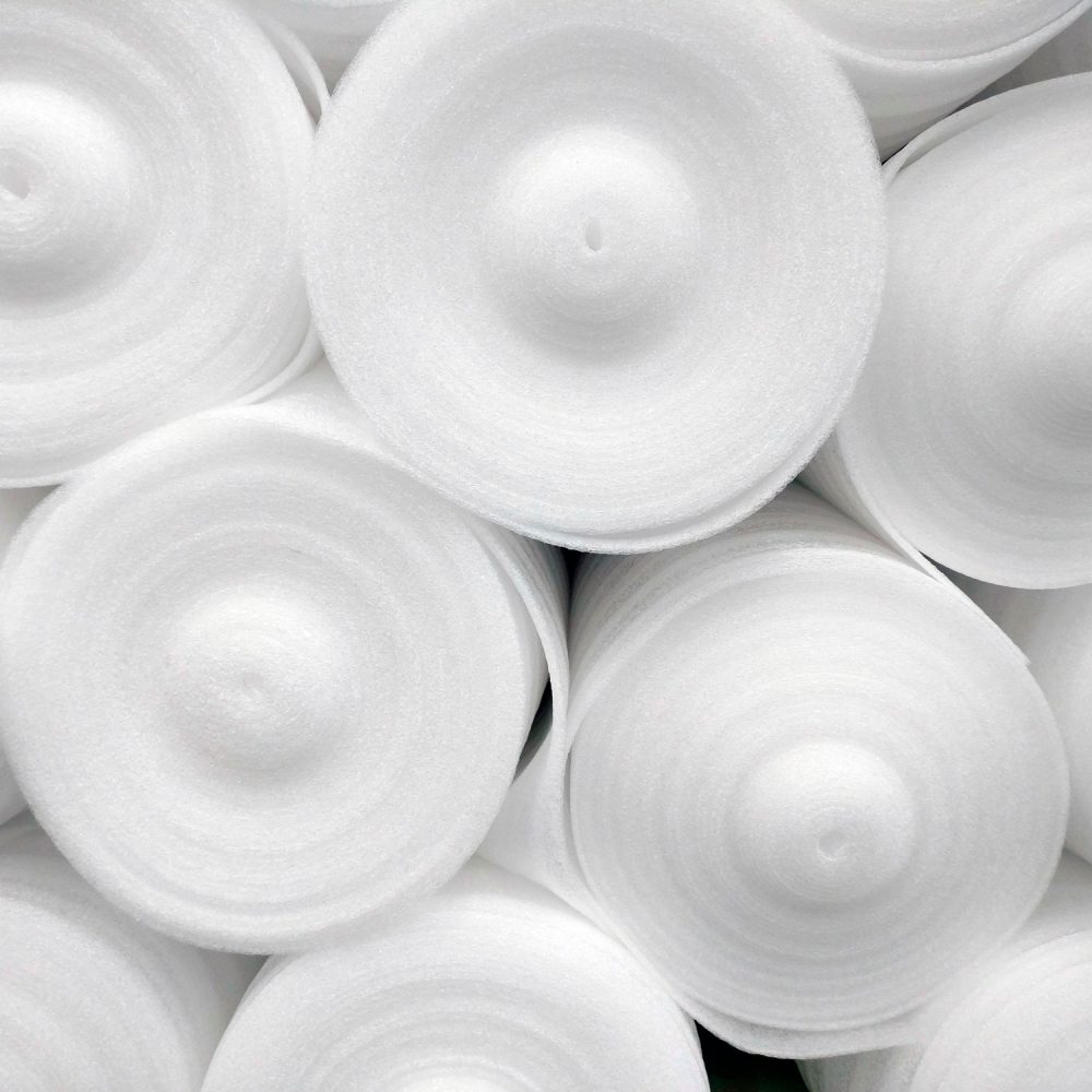 Mini-roll de espuma Air-Foam de polietileno para embalaje y protección.