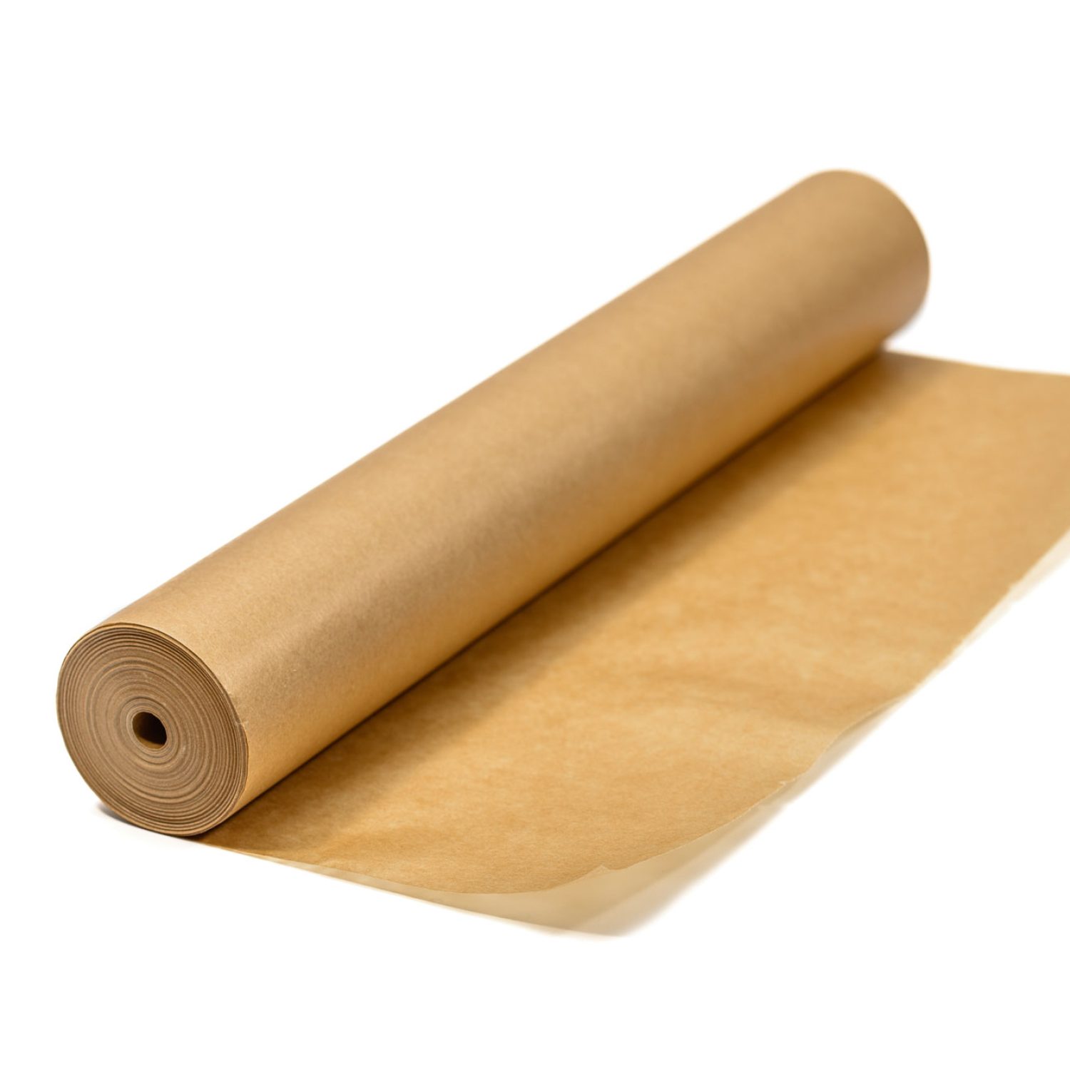 Rollo de papel kraft para embalaje y protección de productos.